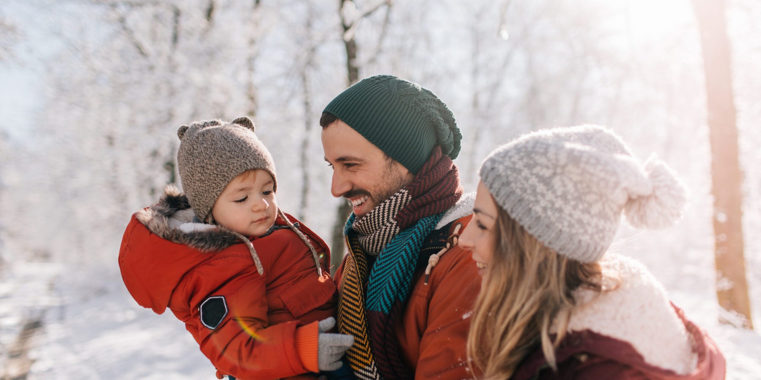 Winter family portrait